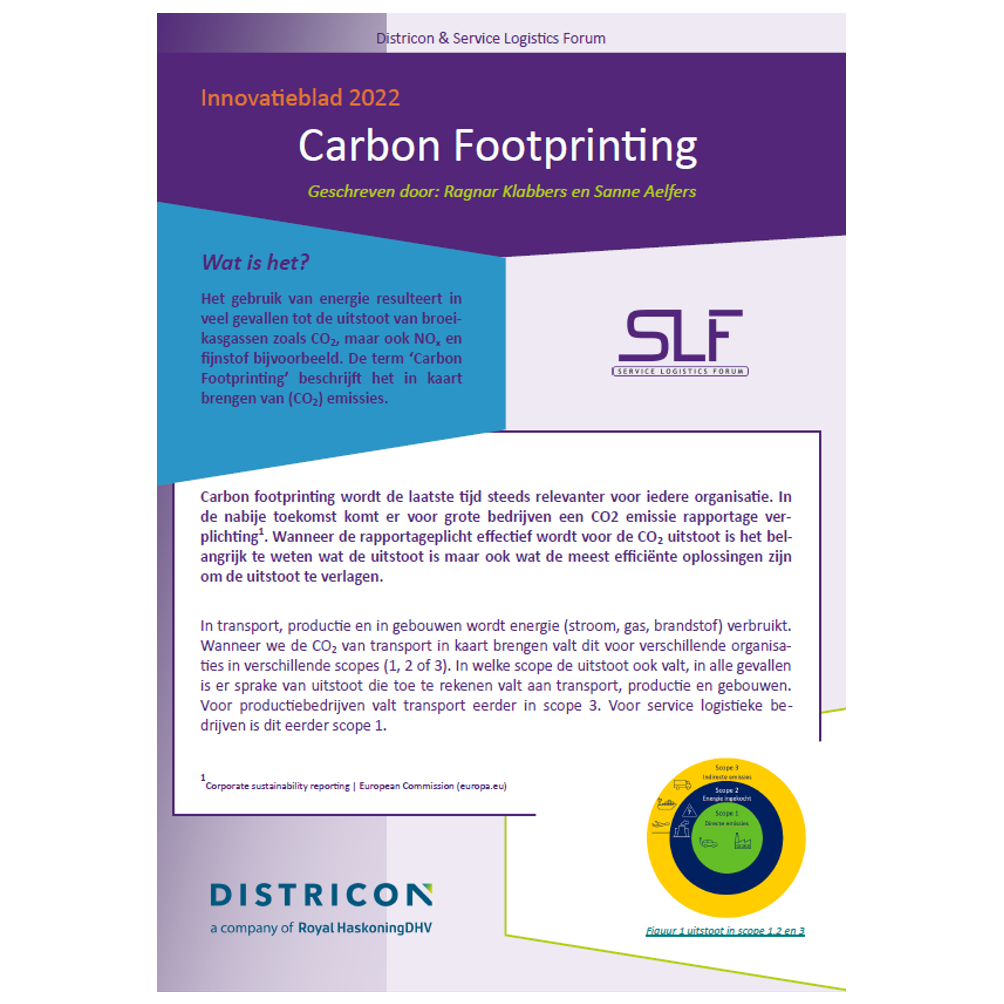 Innovatieblad Carbon Footprinting 4 kant